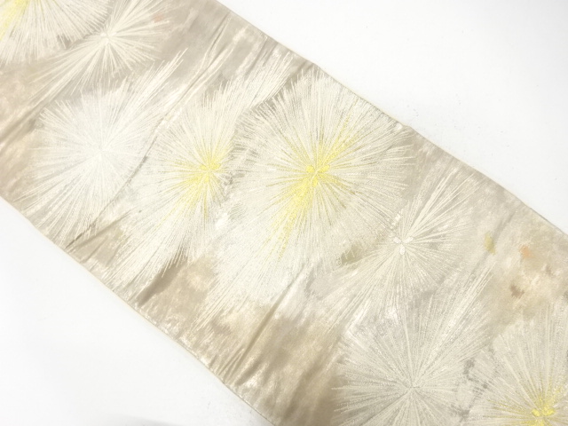 JAPANESE KIMONO / ANTIQUE FUKURO OBI / SILK / WOVEN PINE